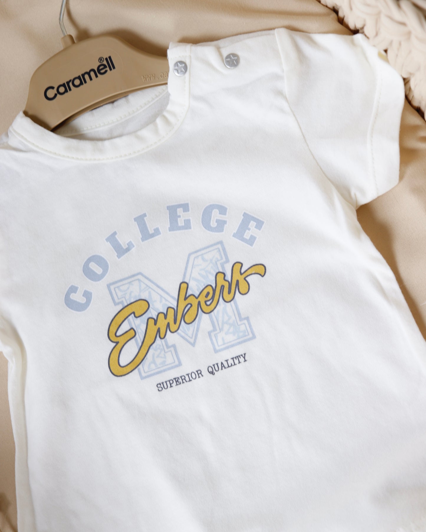 طقم صيفي قطن١٠٠٪‏ ازرق فاتح ٣-١٨ شهر