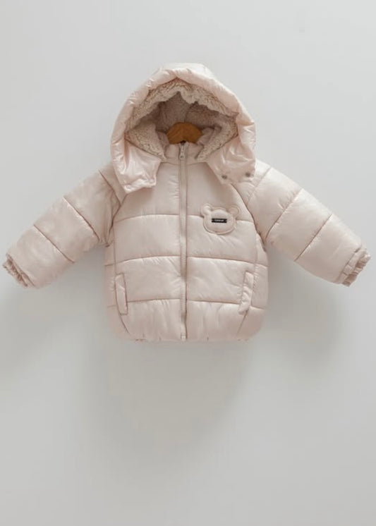 ⁨⁨ جاكيت بيبي مبطن-بيج ٩ اشهر لغاية ٣ سنوات⁩⁩