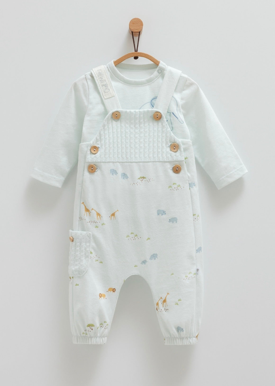 طقم افرهول صيفي قطن ١٠٠٪‏ ١-١٢ شهر🦒🦁