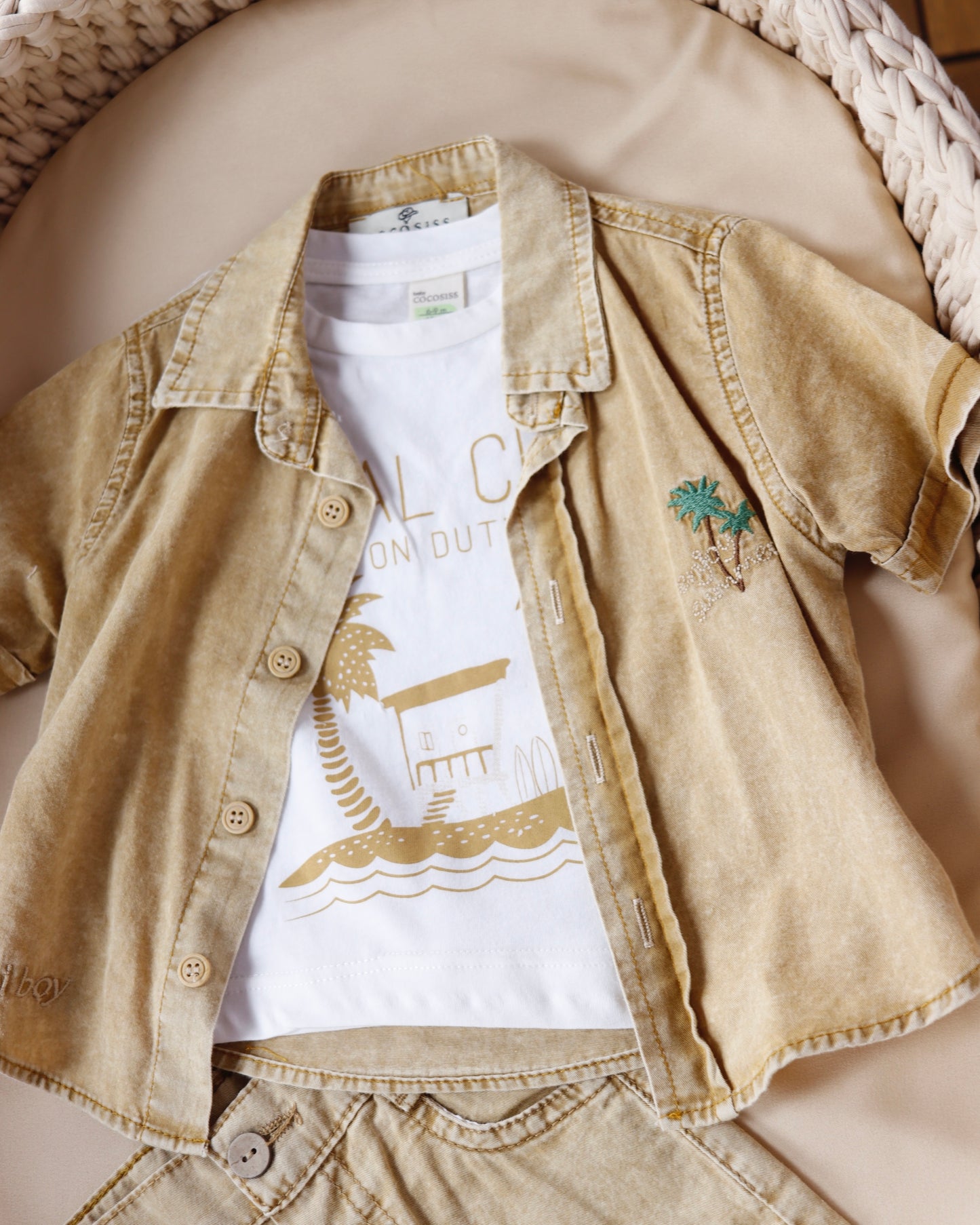 طقم شورت ٣ قطع💛