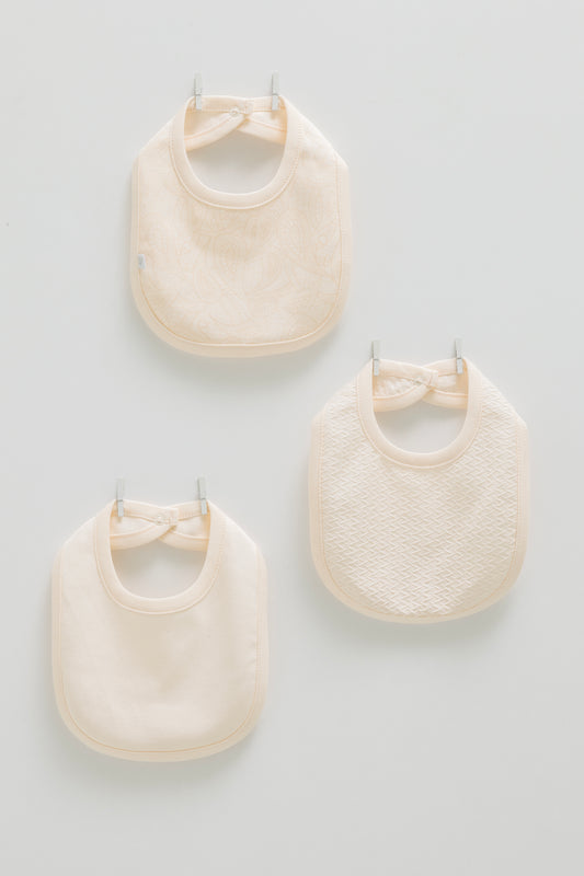 طقم مريلة ٣ قطع قطن ١٠٠٪‏ بيج