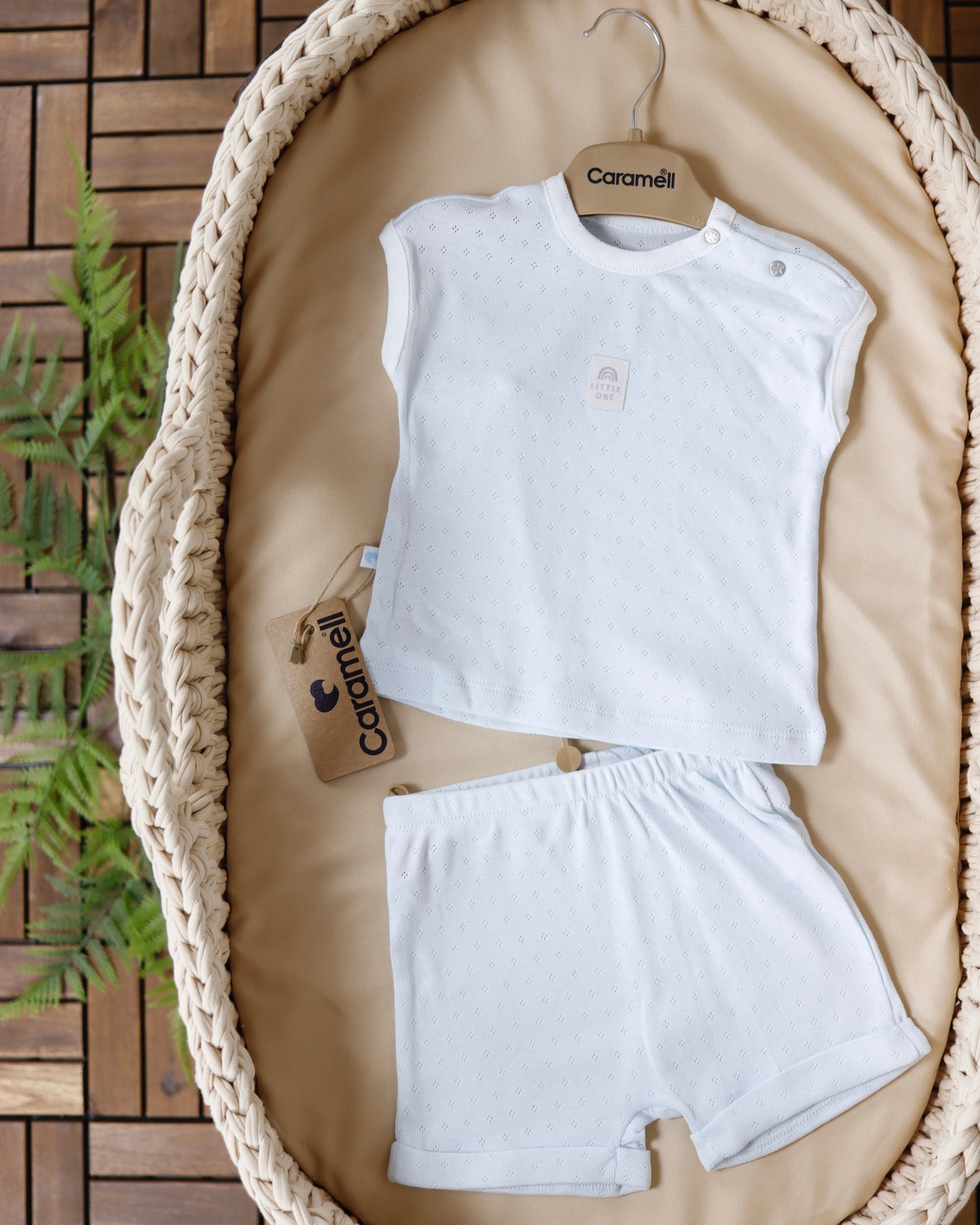 بجامة صيفي خفيف قطن ١٠٠٪‏ ازرق