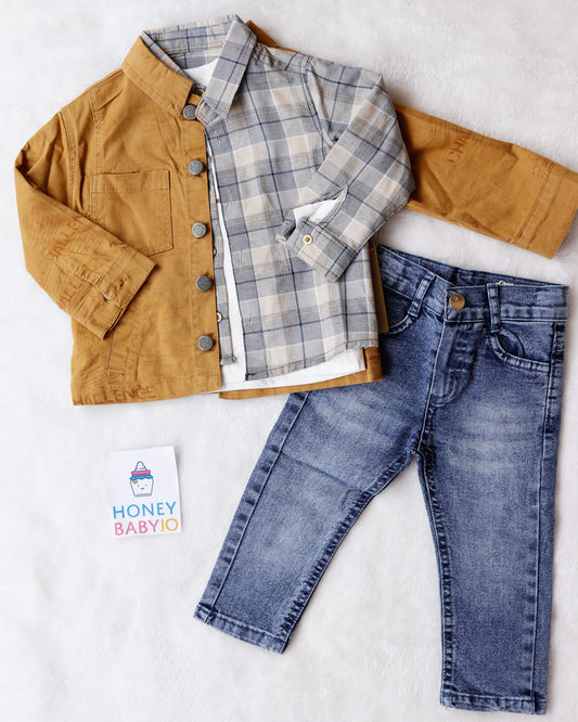 طقم ولادي ٤ قطع🇹🇷