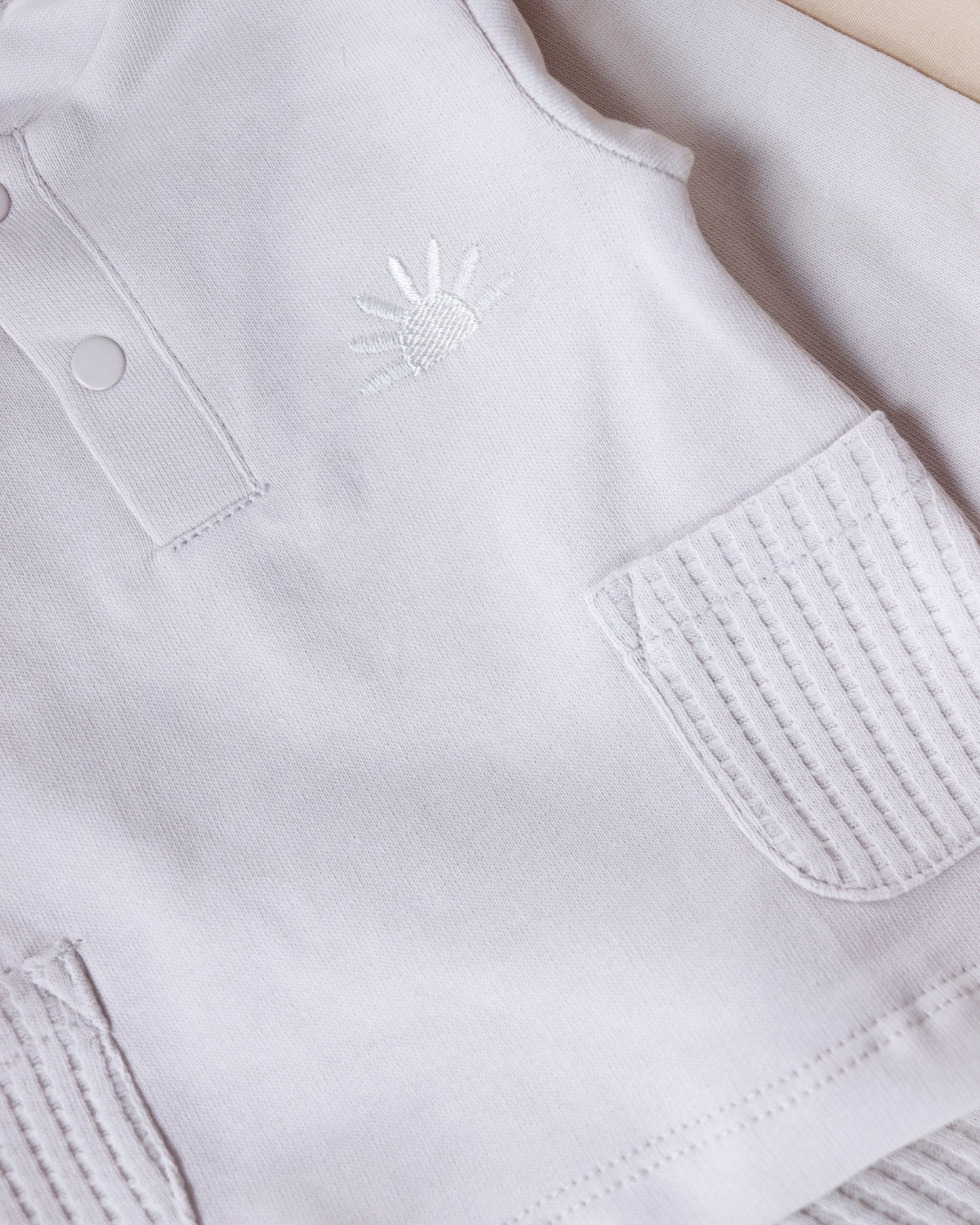 طقم قطعتين قطن ١٠٠٪‏ بيج غامق ١-١٢ شهر