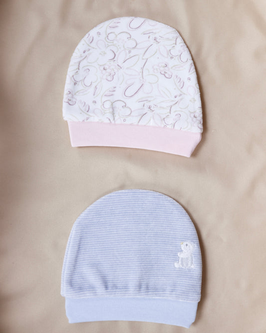 طاقية بيبي ٠-٣ أشهر مخمل