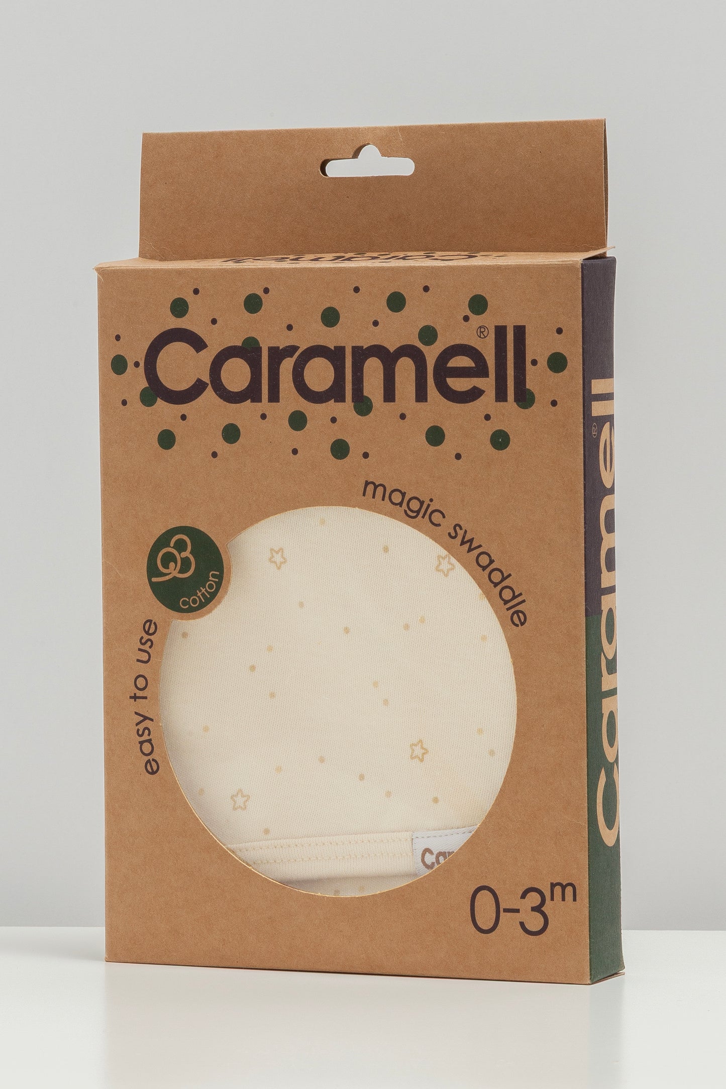 🍼 لفة مواليد قطنية – لون ايفوري⭐️