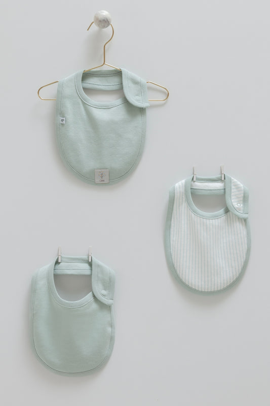 طقم مريلة ٣ قطع قطن ١٠٠٪‏ أخضر