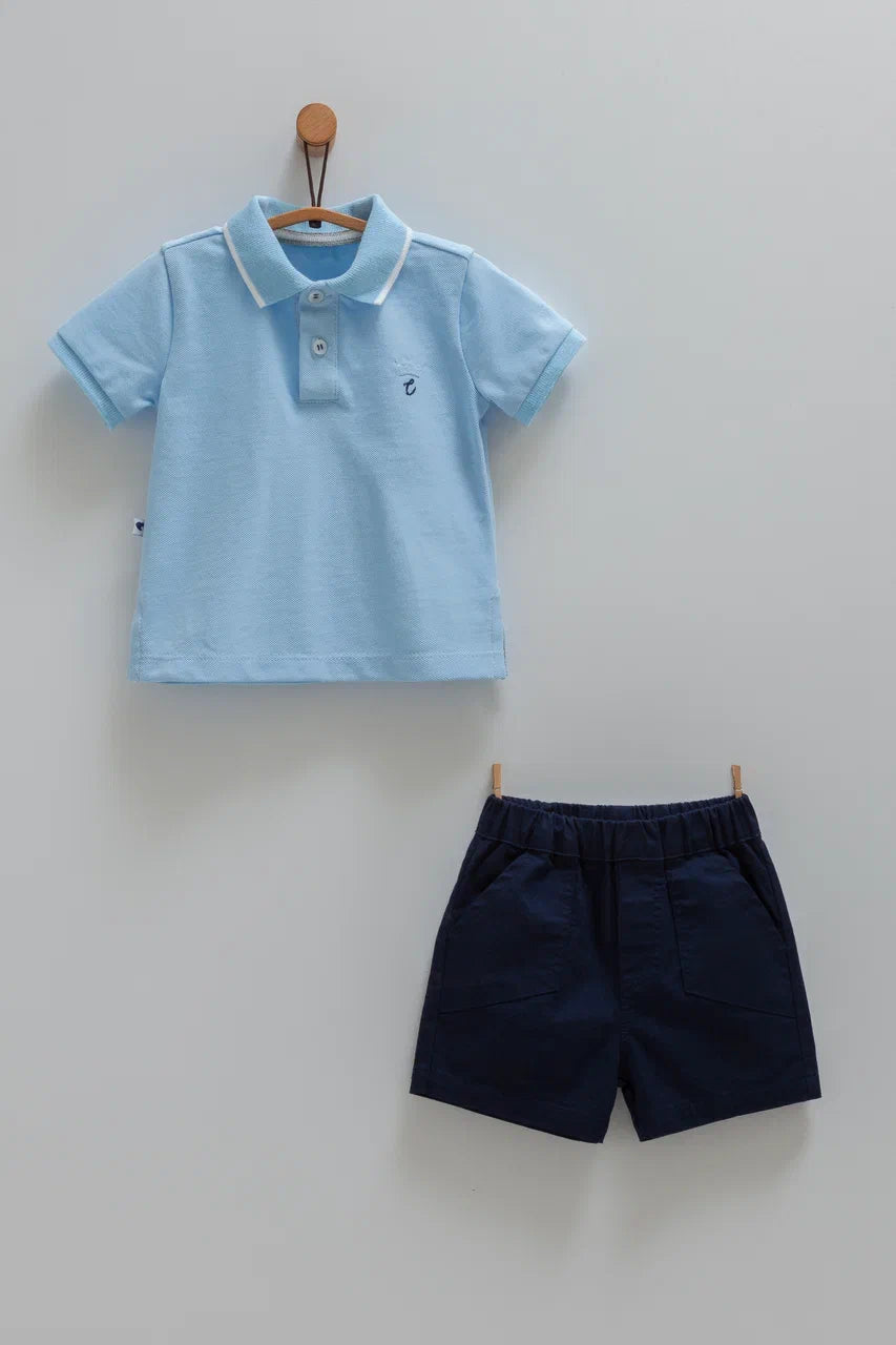 طقم قطعتين 💙٦-٣٦ شهر