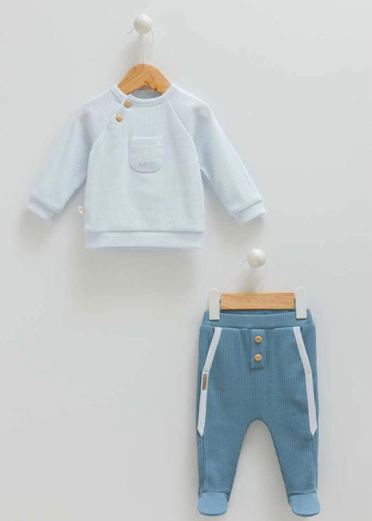 طقم قطعتين قطن ١٠٠٪‏💙