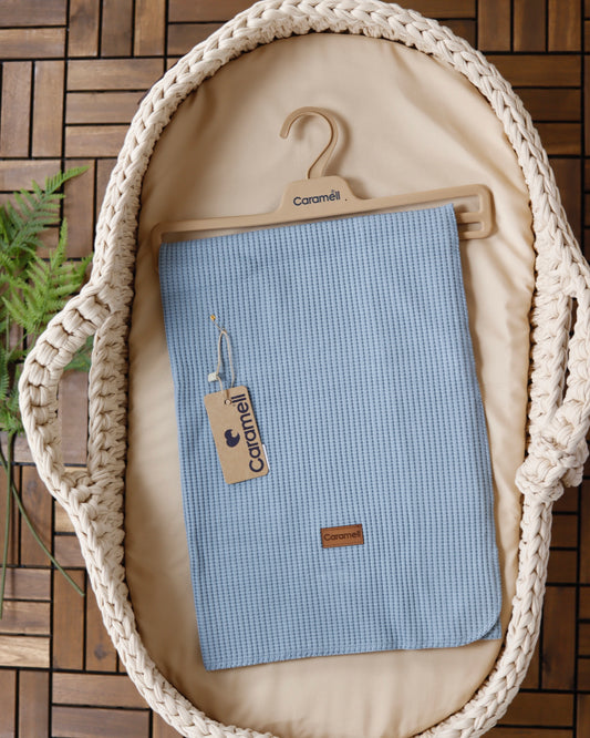 بطاينة بيبي قطن 100% ازرق