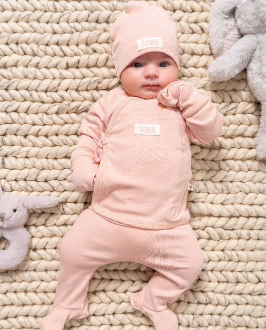 طقم بيبي قطن طبيعي ٥ قطع🪡