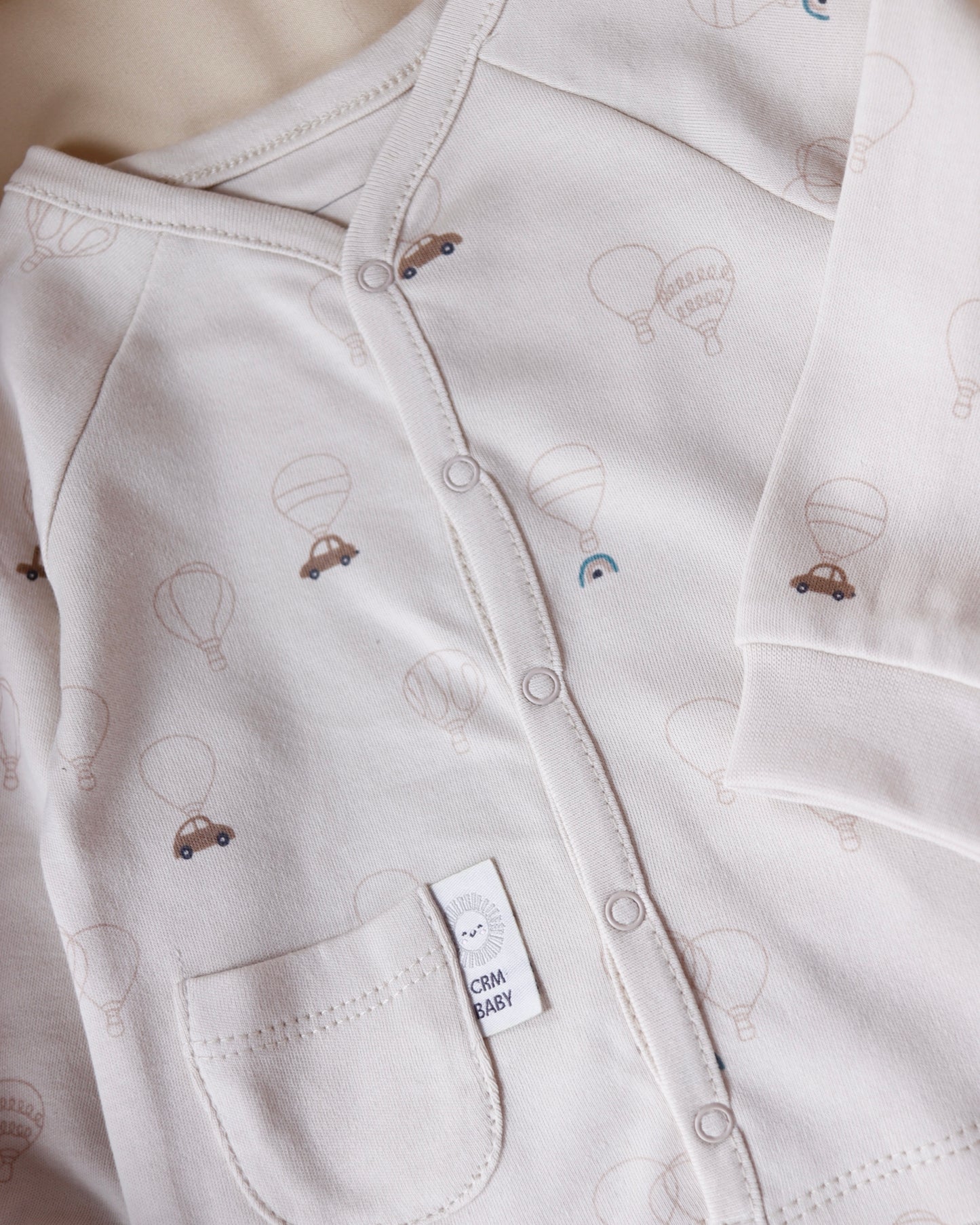 بجامة ٣ قطع قطن ١٠٠٪‏ ١-١٢ شهر