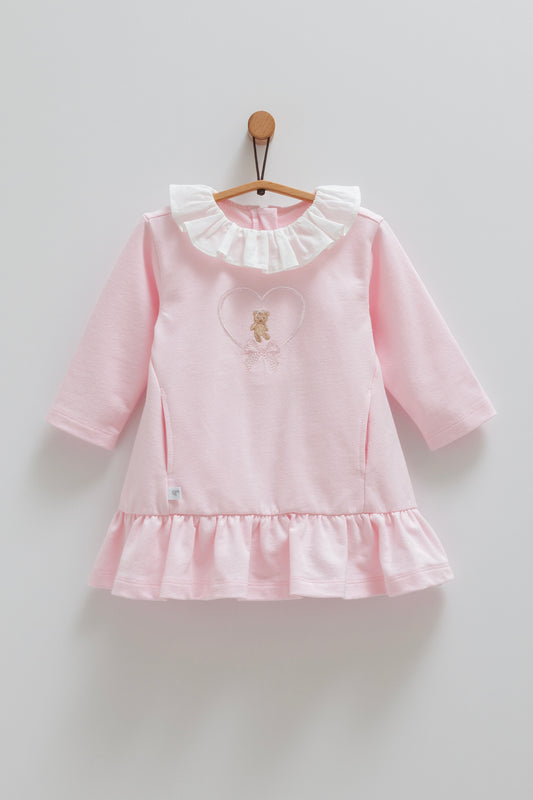 فستان قطن ١٠٠٪‏ زهري🧸