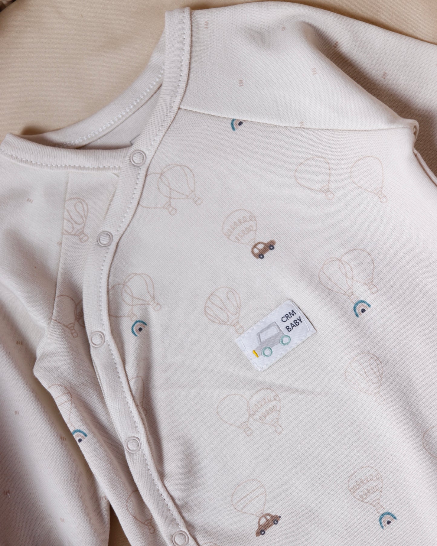 طقم أفرهول مع طاقية قطن ١٠٠٪‏🪡 بيج