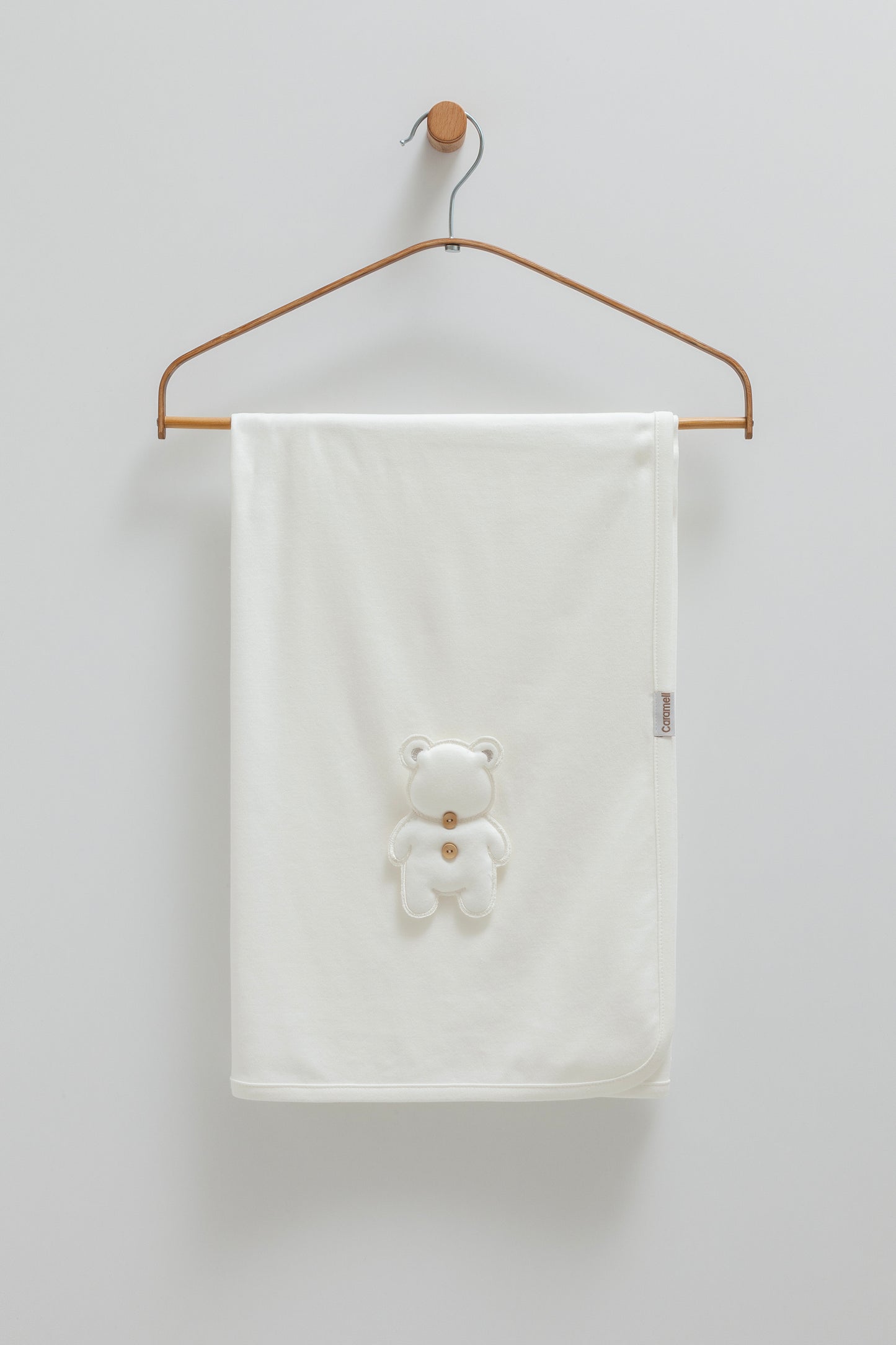 بطانية/ كوفلية بيبي قطن ١٠٠٪ ابيض🧸