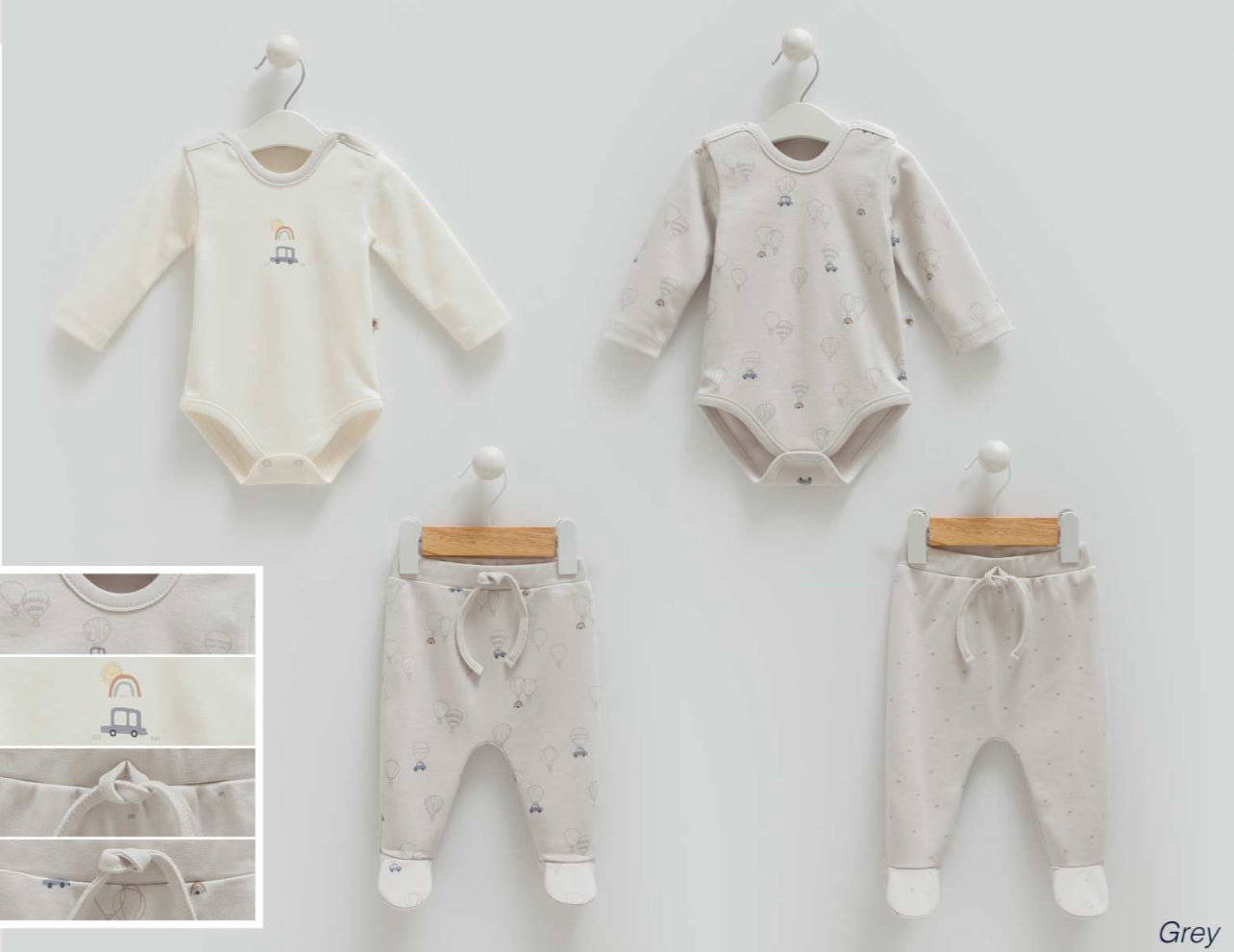 طقم بيبي قطن ١٠٠٪‏ حديث ولاده و ١-٣ أشهر