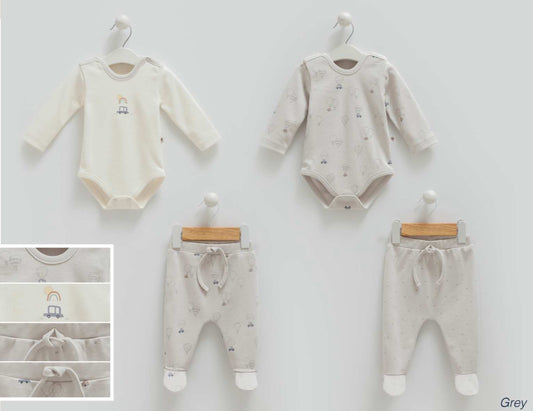 طقم بيبي قطن ١٠٠٪‏ حديث ولاده و ١-٣ أشهر