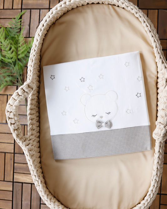 بطانية/ كوفلية بيبي قطن ١٠٠٪  بني