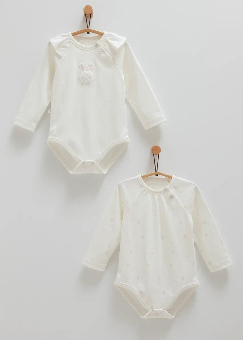 طقم تبان قطعتين ٩-٢٤ شهر ايفوري🐇