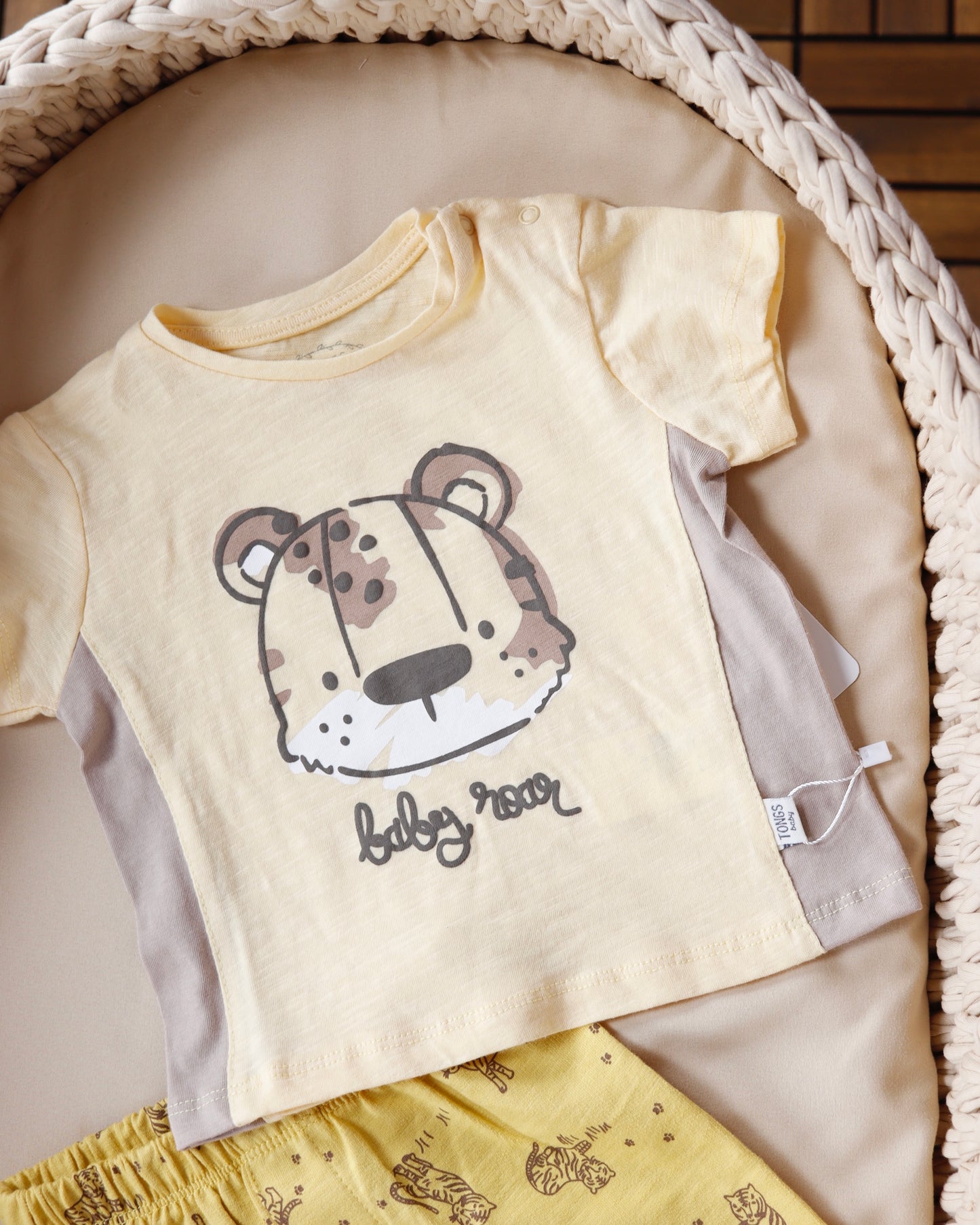 طقم شورت قطني قطعتين🦁