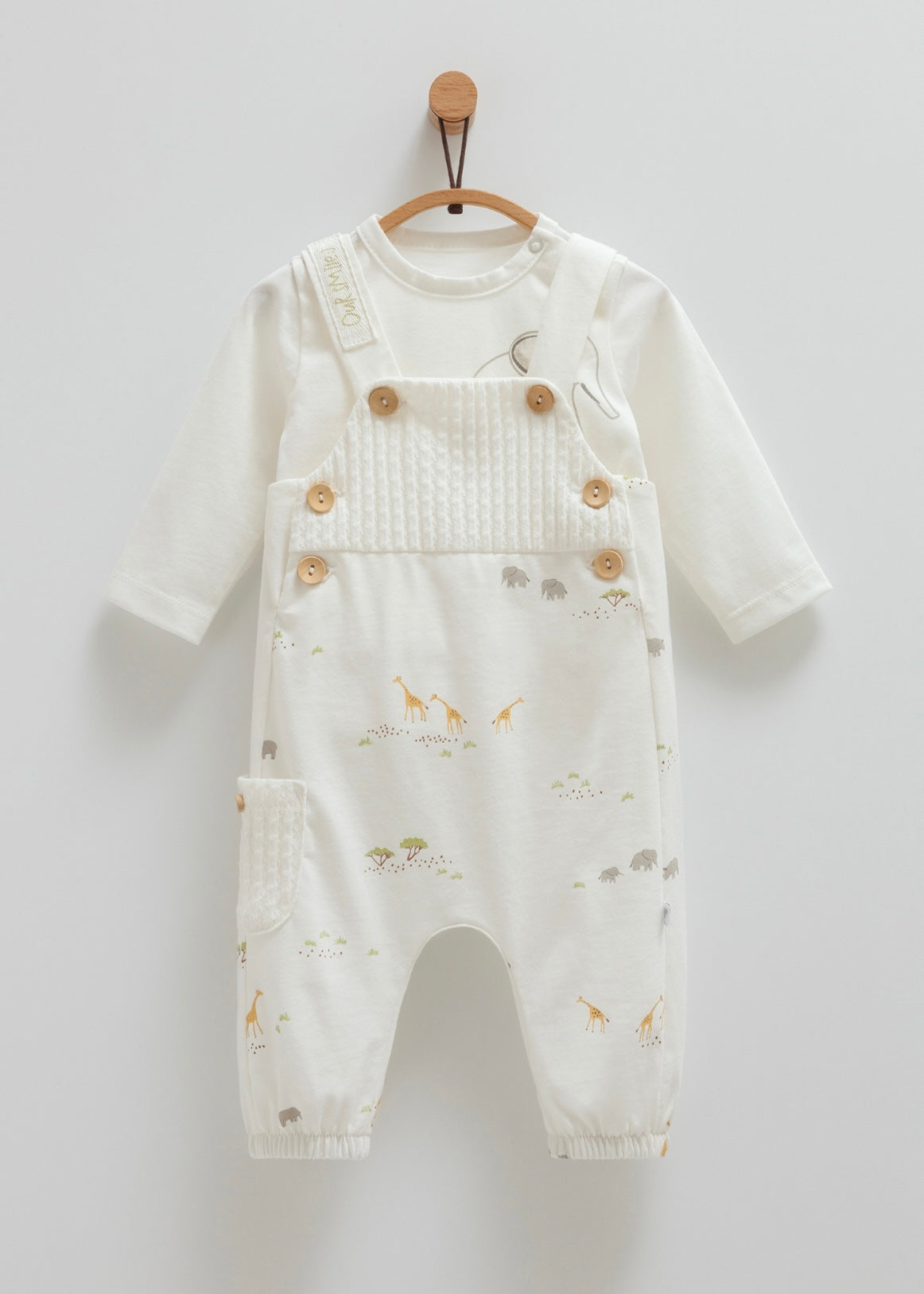 طقم افرهول صيفي قطن ١٠٠٪‏ ١-١٢ شهر🦒🦁