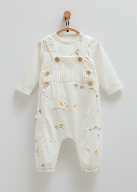 طقم افرهول صيفي قطن ١٠٠٪‏ ١-١٢ شهر🦒🦁