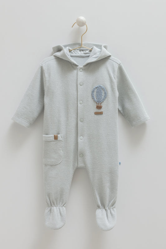 أفرهول قطن شتوي ١-١٢ شهر 🎈 ازرق