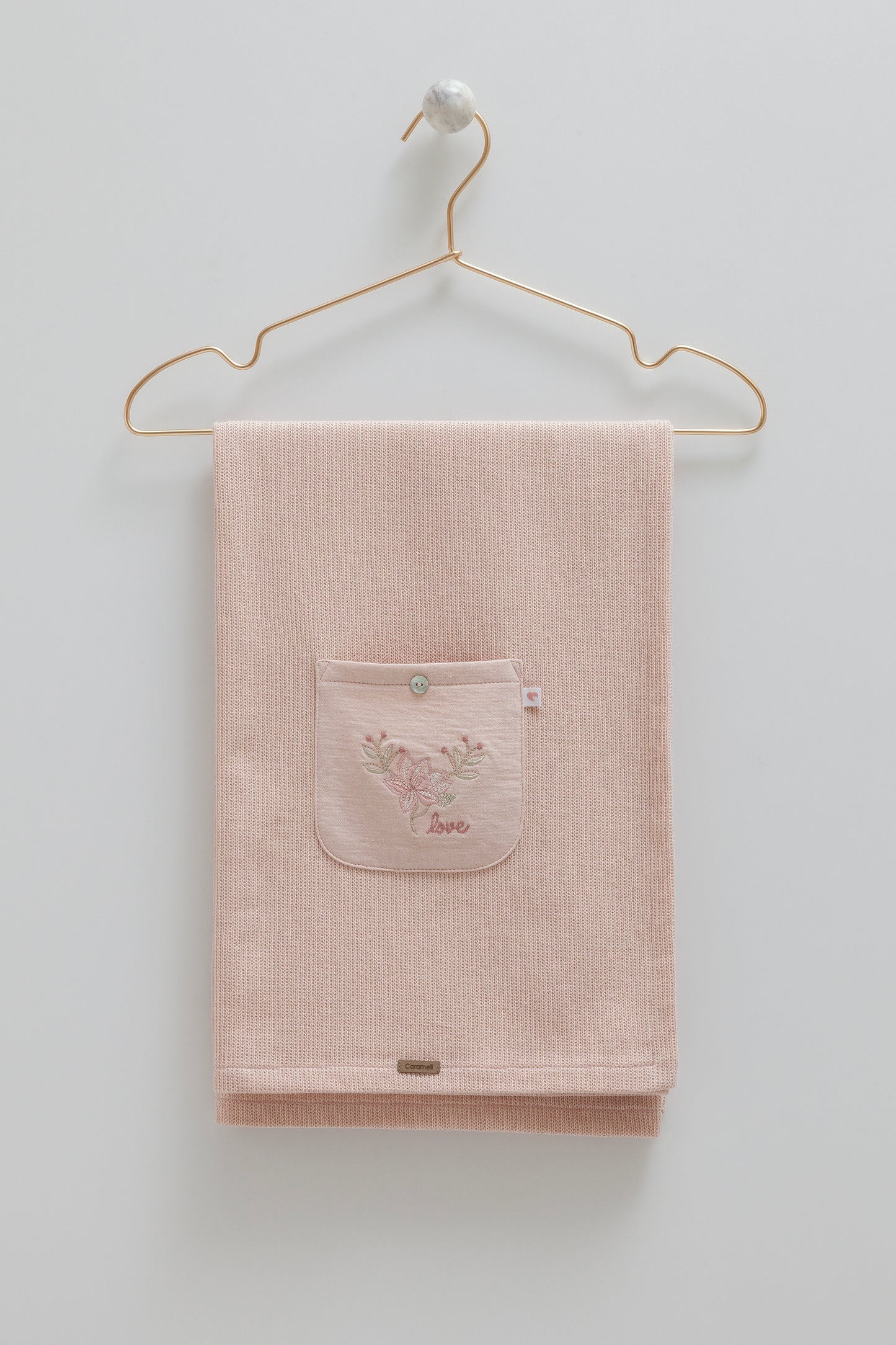 بطانية بيبي قطن شتوي ١٠٠٪ ✨زهري