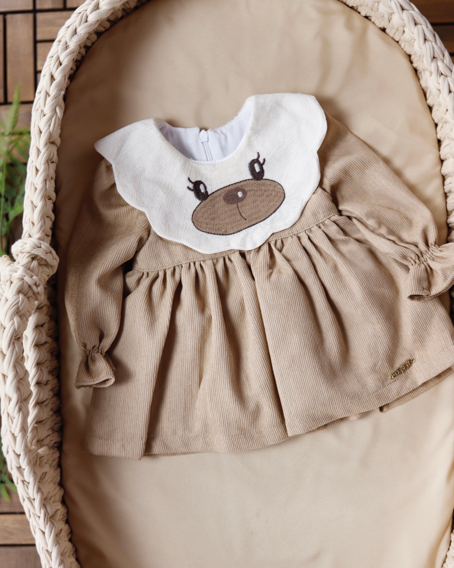 فستان بيبي 🤎١-١٢ شهر