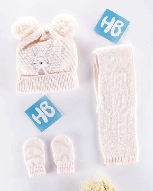 طقم طاقية بيبي تريكو 🐰