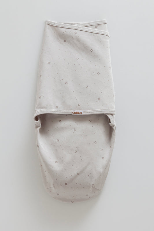 🍼 لفة مواليد قطنية – لون رمادي⭐️