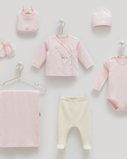 طقم حديث ولادة ٧ قطع🪡قطن طبيعي ١٠٠٪‏