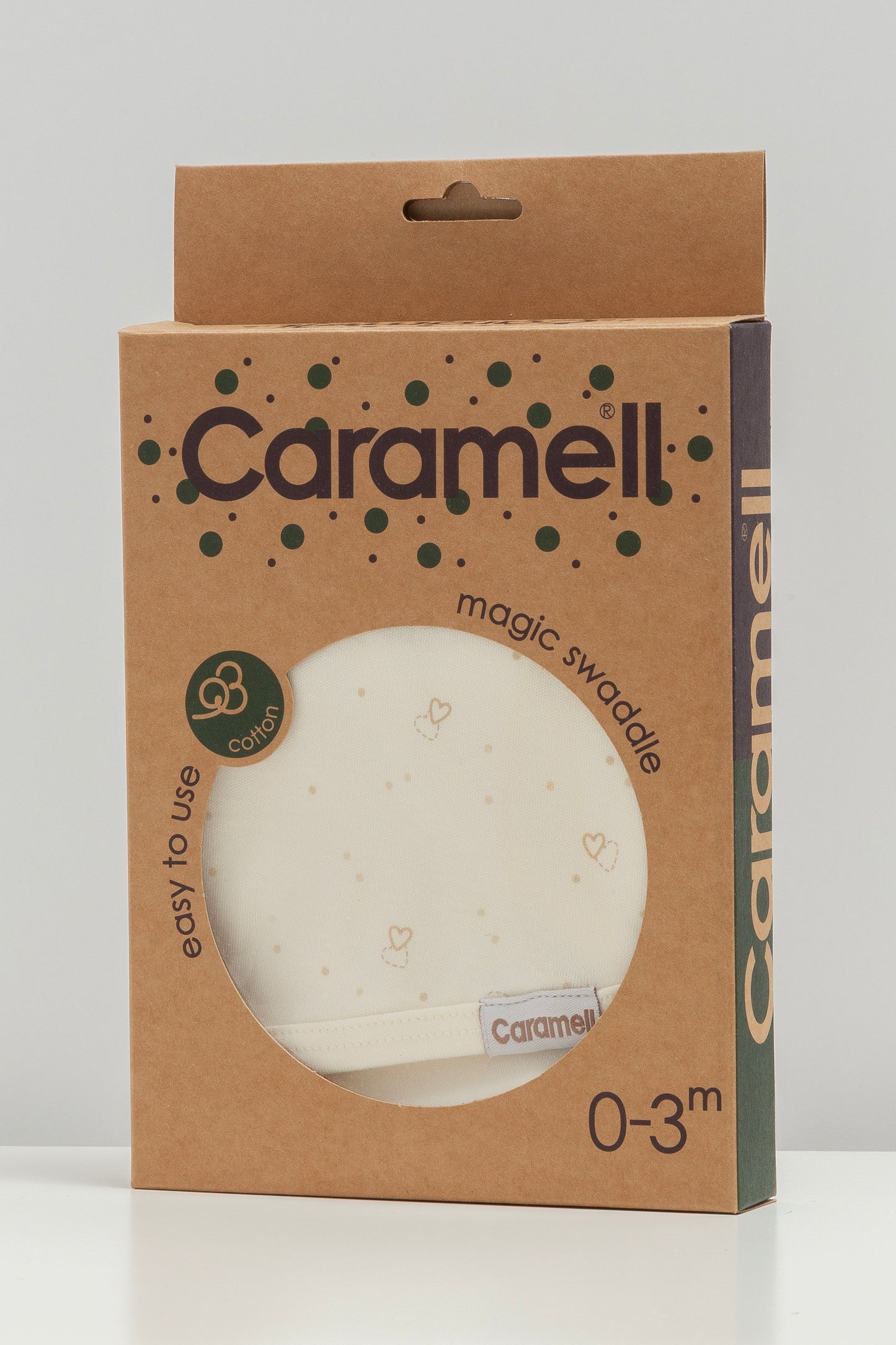 🍼 لفة مواليد قطنية – لون ايفوري🤍