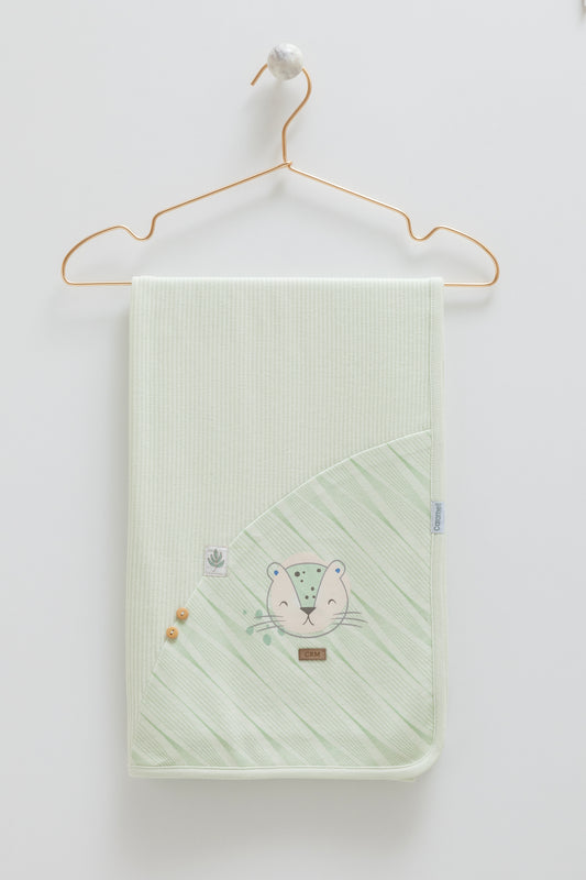 بطانية/ كوفلية بيبي قطن ١٠٠٪🐯