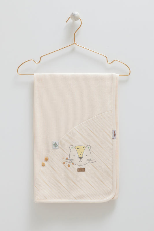 بطانية/ كوفلية بيبي قطن ١٠٠٪🐯