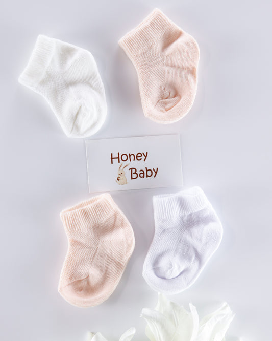 ٤ ازواج من الجوارب القطنية 🧡